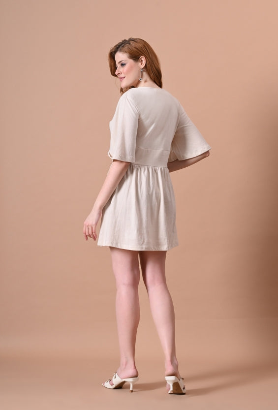 Beige Women's Wrap Dresses for Women