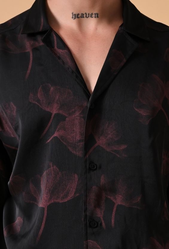 dark floral shirt men india